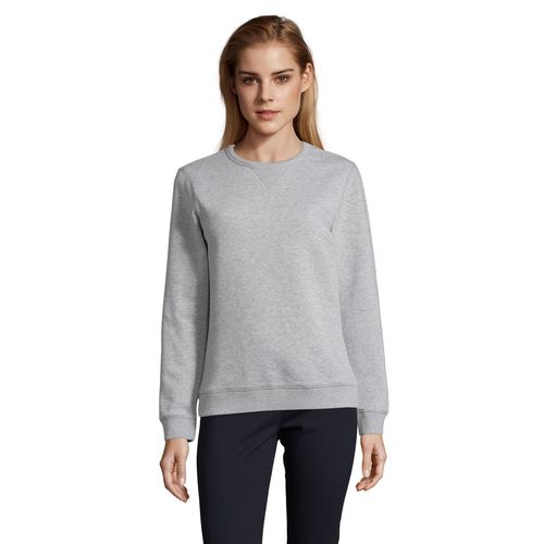 gris chiné SUDADERA DE MUJER CON CUELLO REDONDO SOL'S SULLY WOMEN