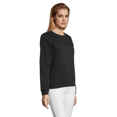 black SUDADERA DE MUJER CON CUELLO REDONDO SOL'S SULLY WOMEN