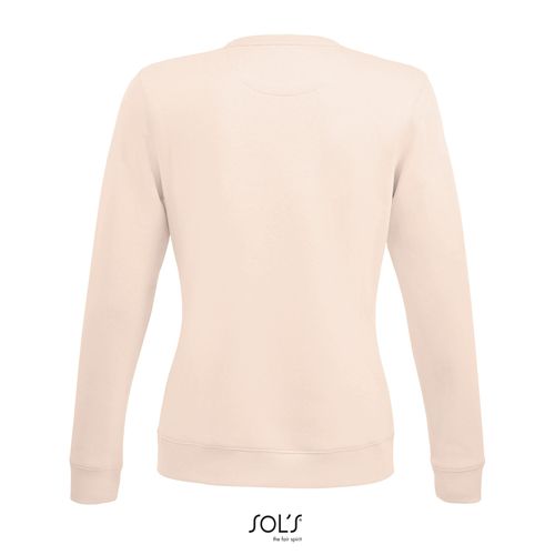 rosa cremoso SUDADERA DE MUJER CON CUELLO REDONDO SOL'S SULLY WOMEN