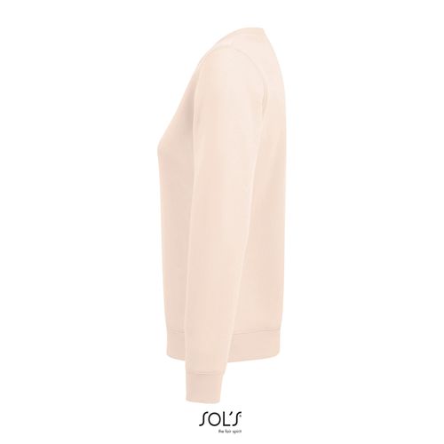rosa cremoso SUDADERA DE MUJER CON CUELLO REDONDO SOL'S SULLY WOMEN