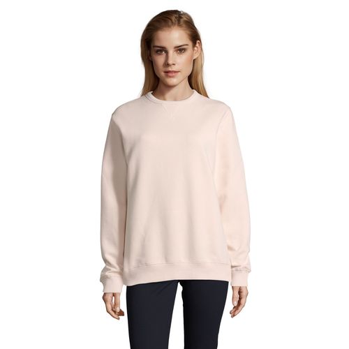 rosa cremoso SUDADERA DE MUJER CON CUELLO REDONDO SOL'S SULLY WOMEN