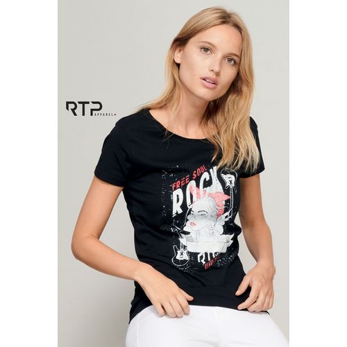 TEE-SHIRT FEMME COUPE COUSU MANCHES COURTES RTP APPAREL COSMIC 155 WOMEN