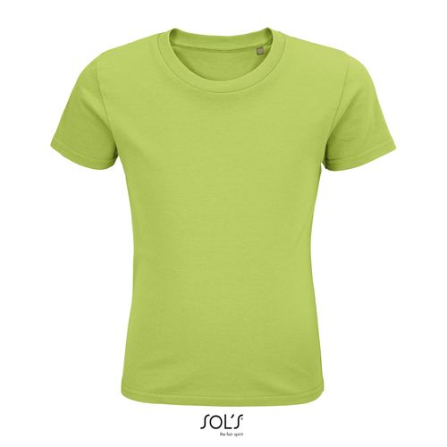 verde manzana CAMISETA AJUSTADA DE CUELLO REDONDO PARA NIÑOS SOL'S PIONEER KIDS