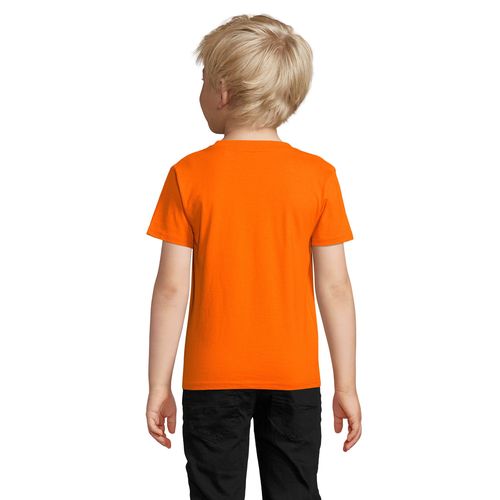 orange CAMISETA AJUSTADA DE CUELLO REDONDO PARA NIÑOS SOL'S PIONEER KIDS