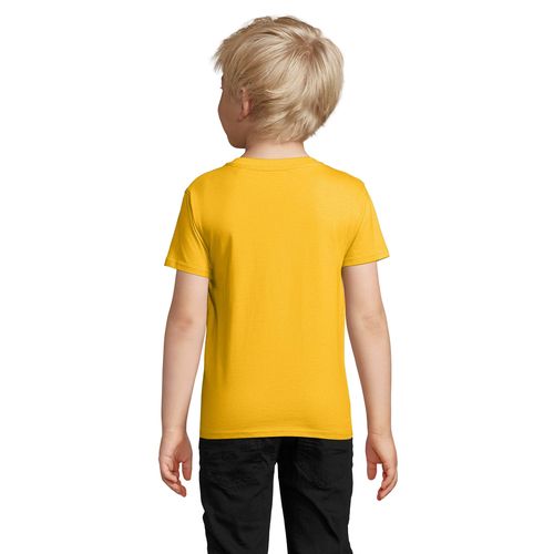 yellow CAMISETA AJUSTADA DE CUELLO REDONDO PARA NIÑOS SOL'S PIONEER KIDS