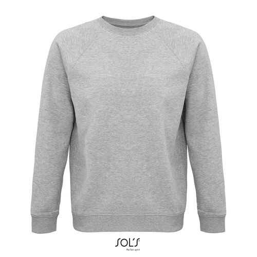 gris chiné SUDADERA UNISEX DE CUELLO REDONDO SOL'S SPACE