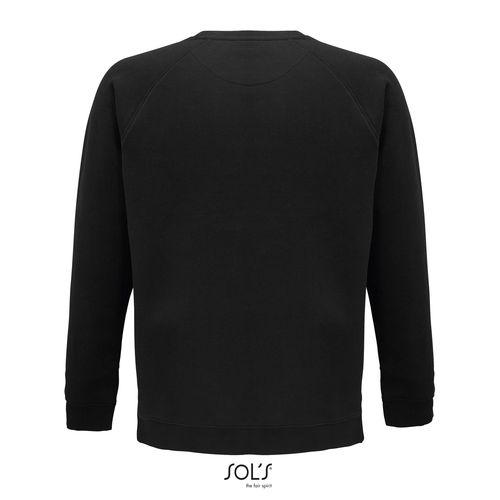 black SUDADERA UNISEX DE CUELLO REDONDO SOL'S SPACE