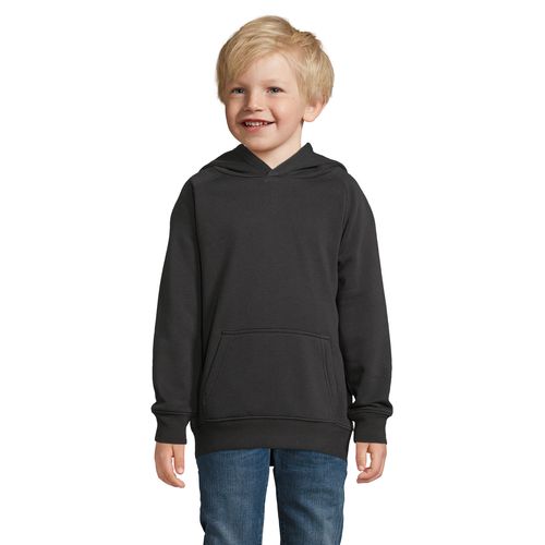 black SUDADERA CON CAPUCHA PARA NIÑOS SOL'S STELLAR KIDS