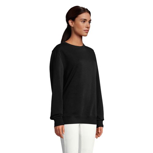 black SUDADERA UNISEX DE CUELLO REDONDO SOL'S COMET