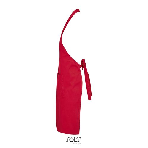 red DELANTAL CON PETO Y BOLSILLOS SOL'S GAMMA