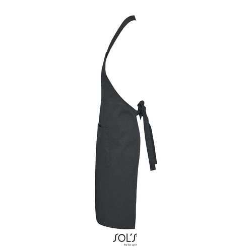 gris oscuro DELANTAL CON PETO Y BOLSILLOS SOL'S GAMMA