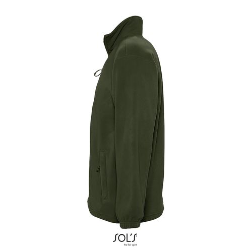 ejército verde CHAQUETA CON CREMALLERA PARA HOMBRE SOL'S NORTH