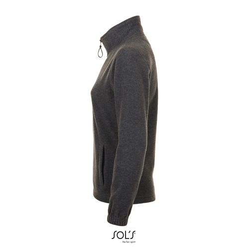 gris chiné CHAQUETA POLAR CON CREMALLERA PARA MUJER SOL'S NORTH WOMEN