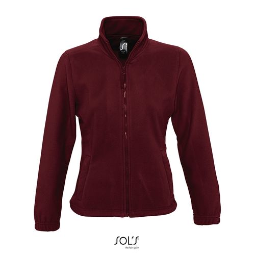 burdeos CHAQUETA POLAR CON CREMALLERA PARA MUJER SOL'S NORTH WOMEN