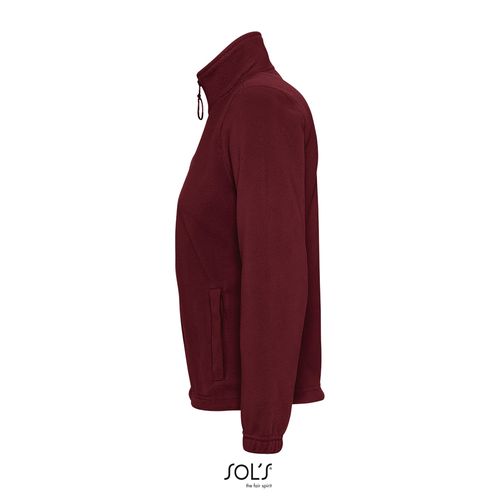 burdeos CHAQUETA POLAR CON CREMALLERA PARA MUJER SOL'S NORTH WOMEN