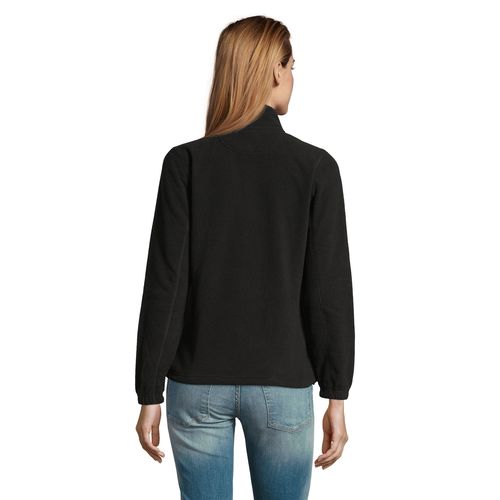 black CHAQUETA POLAR CON CREMALLERA PARA MUJER SOL'S NORTH WOMEN