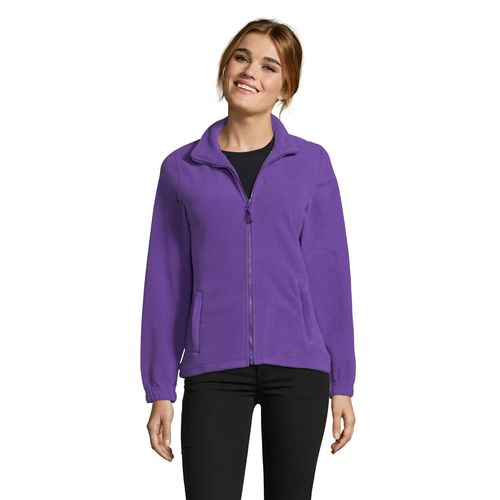 morado oscuro CHAQUETA POLAR CON CREMALLERA PARA MUJER SOL'S NORTH WOMEN
