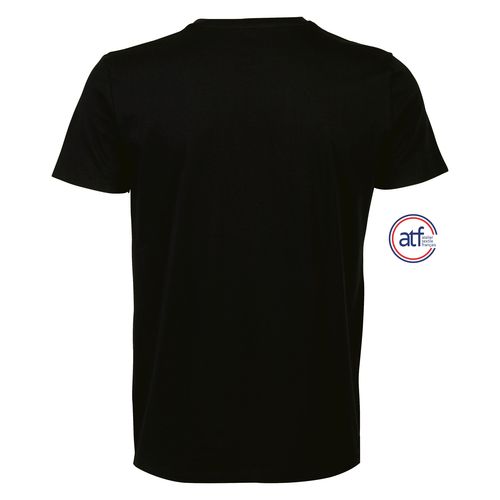negro produndo CAMISETA HOMBRE CUELLO REDONDO MADE IN FRANCE ATF LÉON
