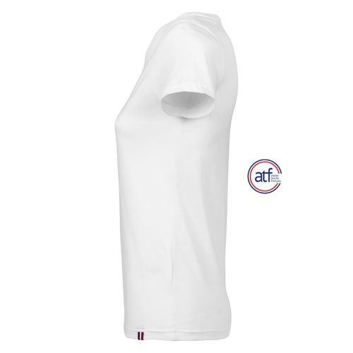 white CAMISETA MUJER CUELLO REDONDO MADE IN FRANCE ATF LOLA