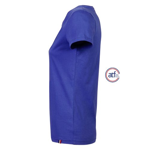 azulón CAMISETA MUJER CUELLO REDONDO MADE IN FRANCE ATF LOLA