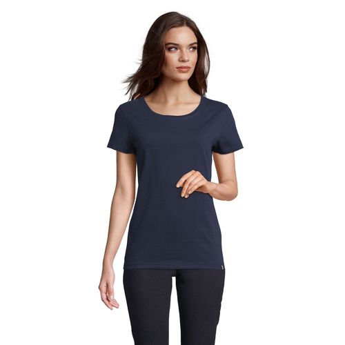 azul marino CAMISETA MUJER CUELLO REDONDO MADE IN FRANCE ATF LOLA