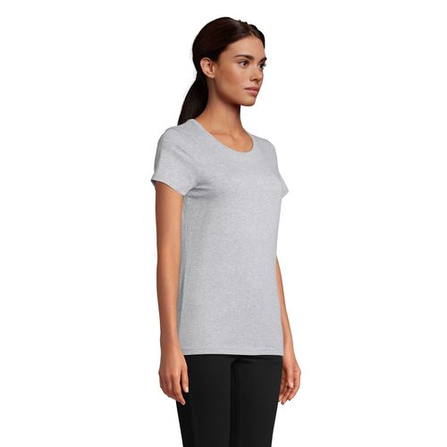 gris chiné CAMISETA MUJER CUELLO REDONDO MADE IN FRANCE ATF LOLA