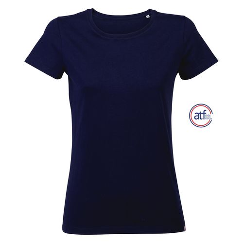 azul marino CAMISETA MUJER CUELLO REDONDO MADE IN FRANCE ATF LOLA