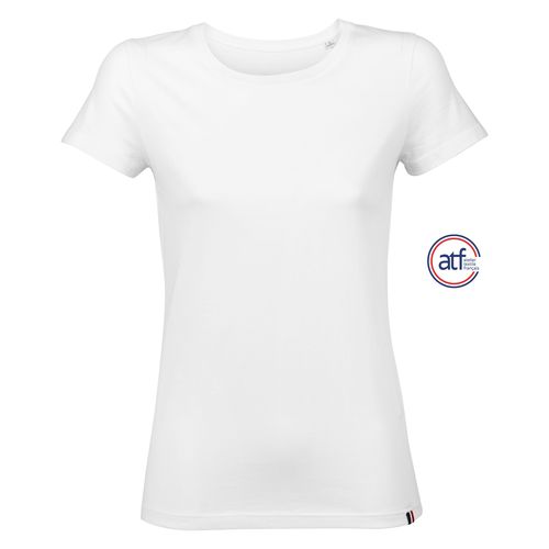 white CAMISETA MUJER CUELLO REDONDO MADE IN FRANCE ATF LOLA
