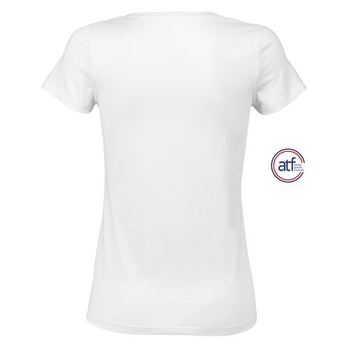 white CAMISETA MUJER CUELLO REDONDO MADE IN FRANCE ATF LOLA