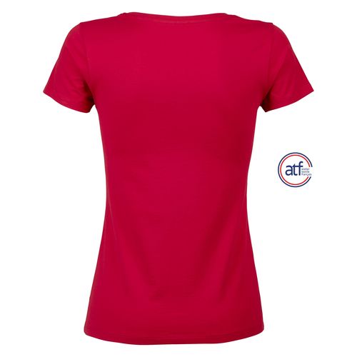 red CAMISETA MUJER CUELLO REDONDO MADE IN FRANCE ATF LOLA
