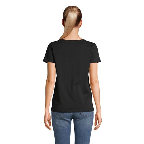 negro produndo CAMISETA MUJER CUELLO REDONDO MADE IN FRANCE ATF LOLA