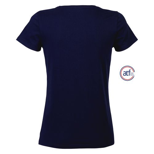 azul marino CAMISETA MUJER CUELLO REDONDO MADE IN FRANCE ATF LOLA