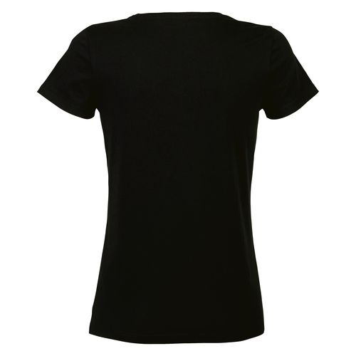 negro produndo CAMISETA MUJER CUELLO REDONDO MADE IN FRANCE ATF LOLA