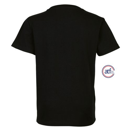 negro produndo CAMISETA NIÑO CUELLO REDONDO FABRICADA EN FRANCIA ATF LOU