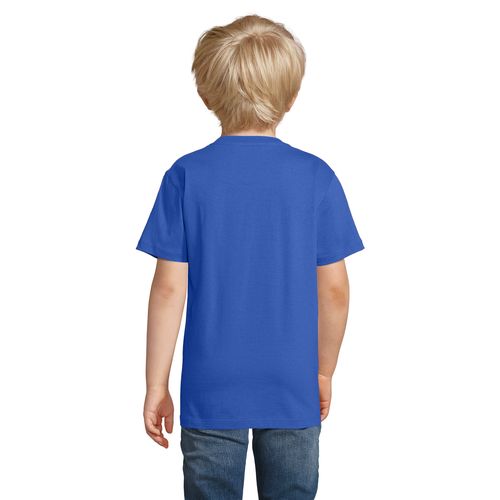 azulón CAMISETA NIÑO CUELLO REDONDO FABRICADA EN FRANCIA ATF LOU