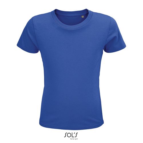 azulón CAMISETA AJUSTADA DE CUELLO REDONDO PARA NIÑOS SOL'S CRUSADER KIDS