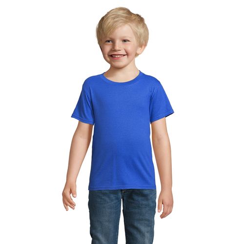 azulón CAMISETA AJUSTADA DE CUELLO REDONDO PARA NIÑOS SOL'S CRUSADER KIDS