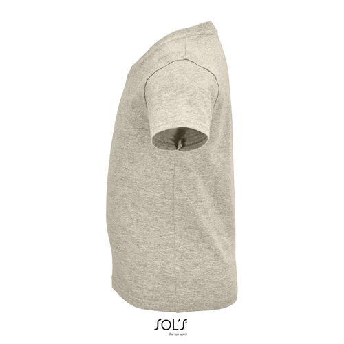 beis chiné CAMISETA AJUSTADA DE CUELLO REDONDO PARA NIÑOS SOL'S CRUSADER KIDS