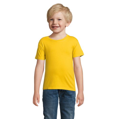 yellow CAMISETA AJUSTADA DE CUELLO REDONDO PARA NIÑOS SOL'S CRUSADER KIDS