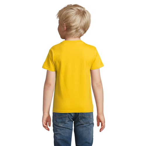 yellow CAMISETA AJUSTADA DE CUELLO REDONDO PARA NIÑOS SOL'S CRUSADER KIDS