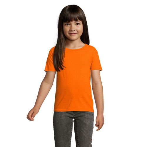 orange CAMISETA AJUSTADA DE CUELLO REDONDO PARA NIÑOS SOL'S CRUSADER KIDS