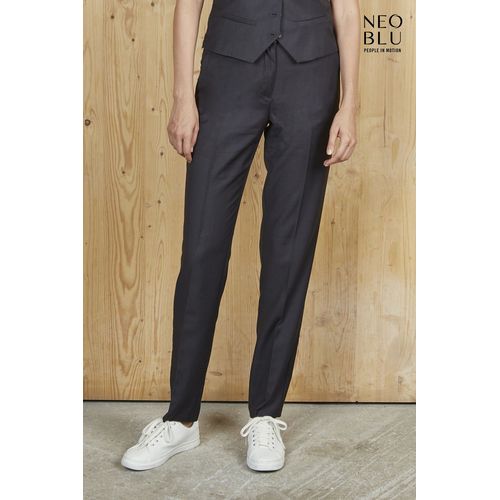 PANTALON DE COSTUME TAILLE ÉLASTIQUÉE FEMME NEOBLU GABIN WOMEN - 2