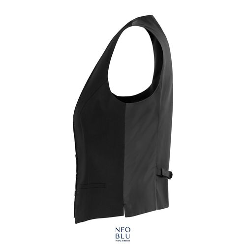 negro produndo CHALECO DE TRAJE PARA MUJER NEOBLU MAX WOMEN