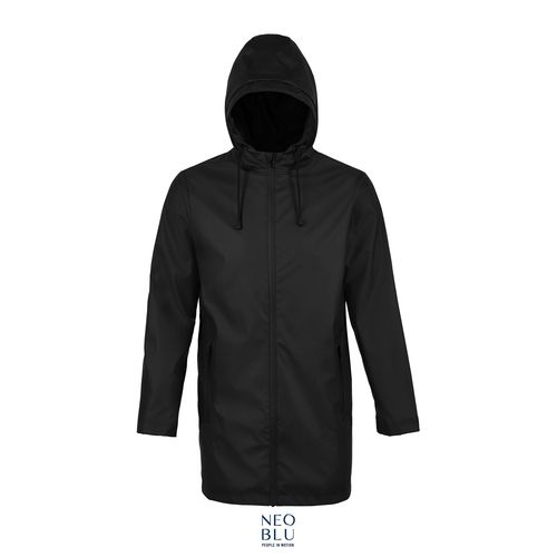 negro produndo CHAQUETA ENCERADA IMPERMEABLE PARA HOMBRE NEOBLU ANTOINE MEN