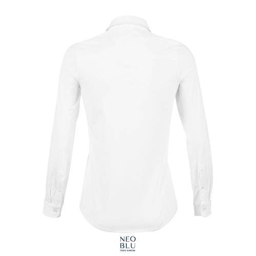 white CAMISA ALGODÓN MERCERIZADO PARA MUJER NEOBLU BALTHAZAR WOMEN