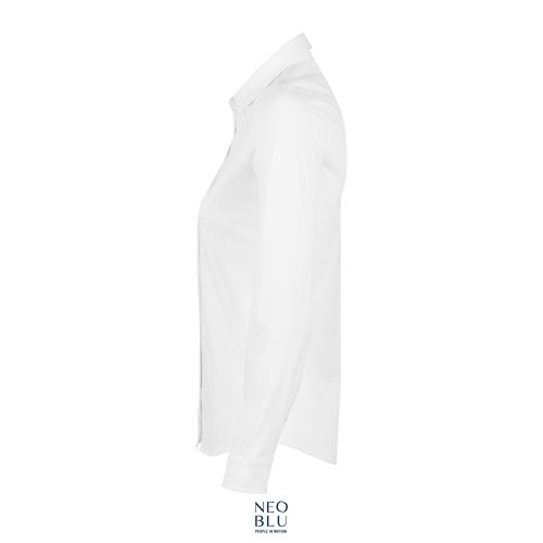 white CAMISA ALGODÓN MERCERIZADO PARA MUJER NEOBLU BALTHAZAR WOMEN