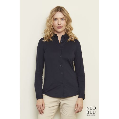 CHEMISE EN JERSEY MERCERISÉ FEMME NEOBLU BALTHAZAR WOMEN - 2