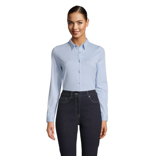 CHEMISE EN JERSEY MERCERISÉ FEMME NEOBLU BALTHAZAR WOMEN - 3