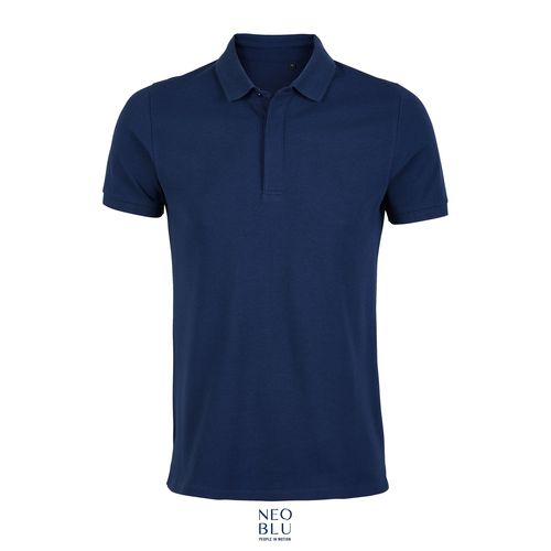 azul intenso POLO PIQUÉ CON TAPETA OCULTA PARA HOMBRE NEOBLU OWEN MEN