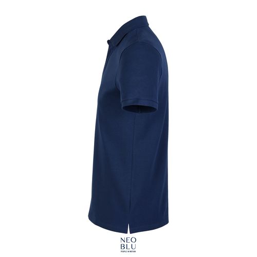 azul intenso POLO PIQUÉ CON TAPETA OCULTA PARA HOMBRE NEOBLU OWEN MEN